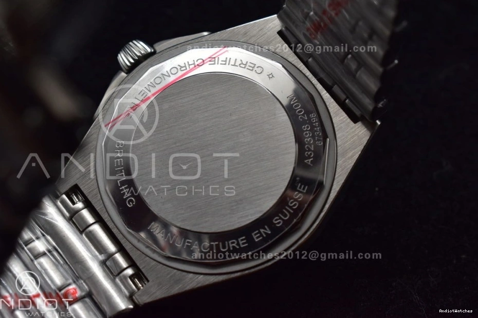 A Automatic 526 OdorResistant Factory On GMT Best Dial 40mm Breitling Blue Bracelet BLS 1:1 Edition SS Chronomat 0710